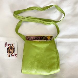 Vintage lime green purse